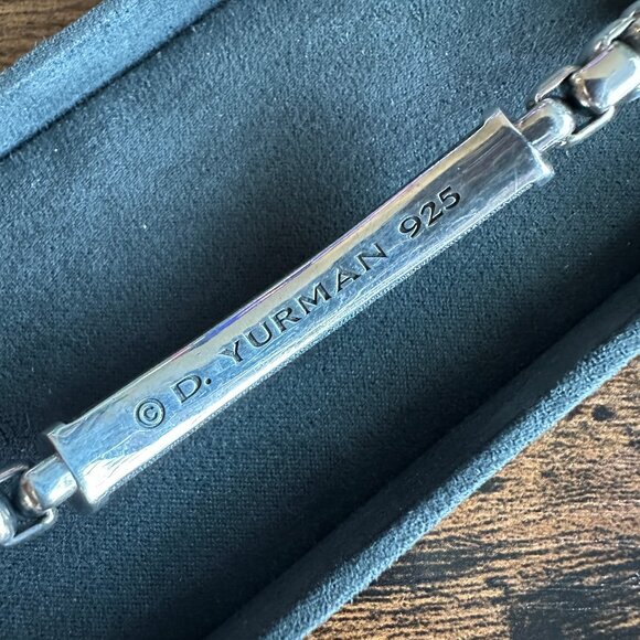 David Yurman Exotic Stone ID Bracelet w/ Red Agate - 7mm - 8.5" - RARE - Picture 12 of 16